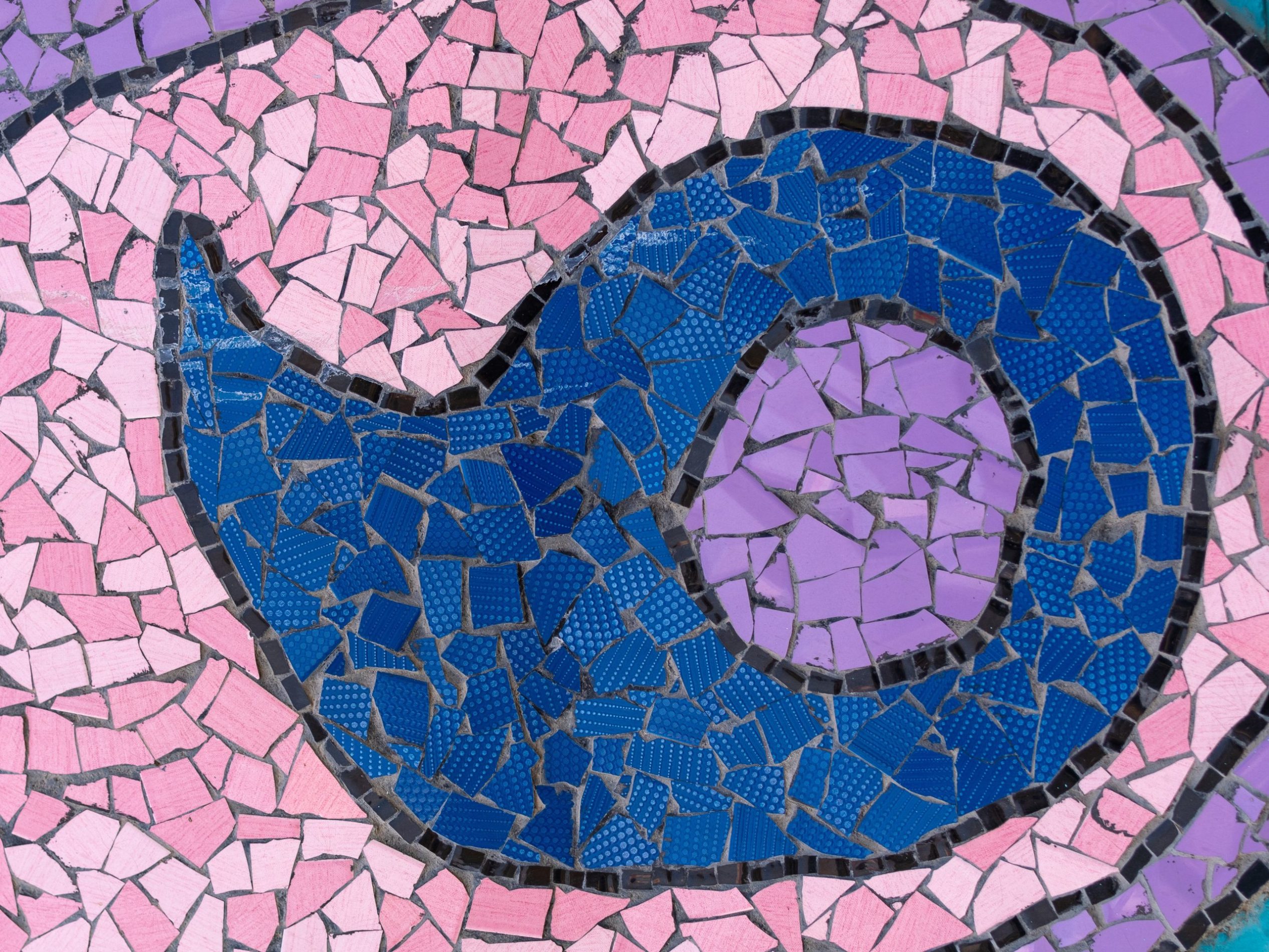 pink navy blue purple mosaic