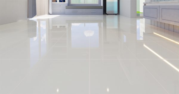 white tiled clean room