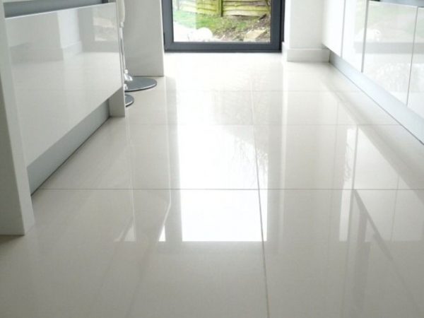 white ceramic floor tiles